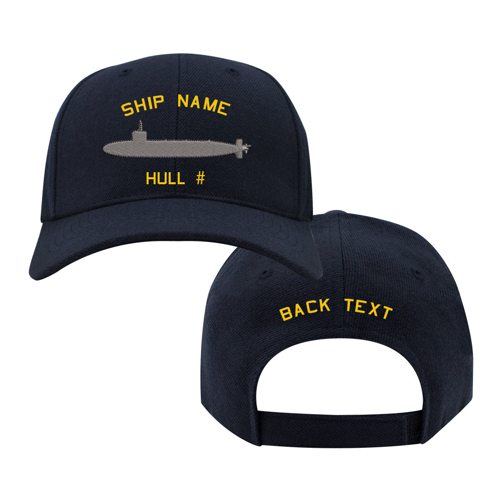 U.S. Navy Custom Ship Cap - Sturgeon Class Submarine Hats and Caps 