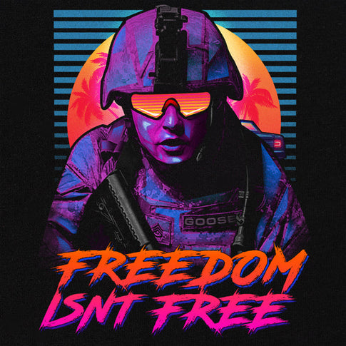 1980's Freedom Isn't Free Graphic T-shirt