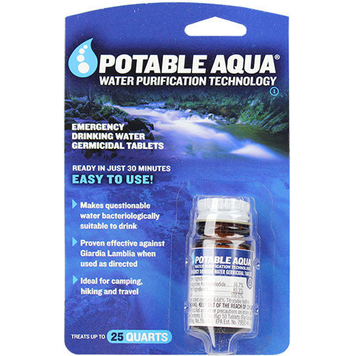 Water Purification Tablets Hydration and MREs 
