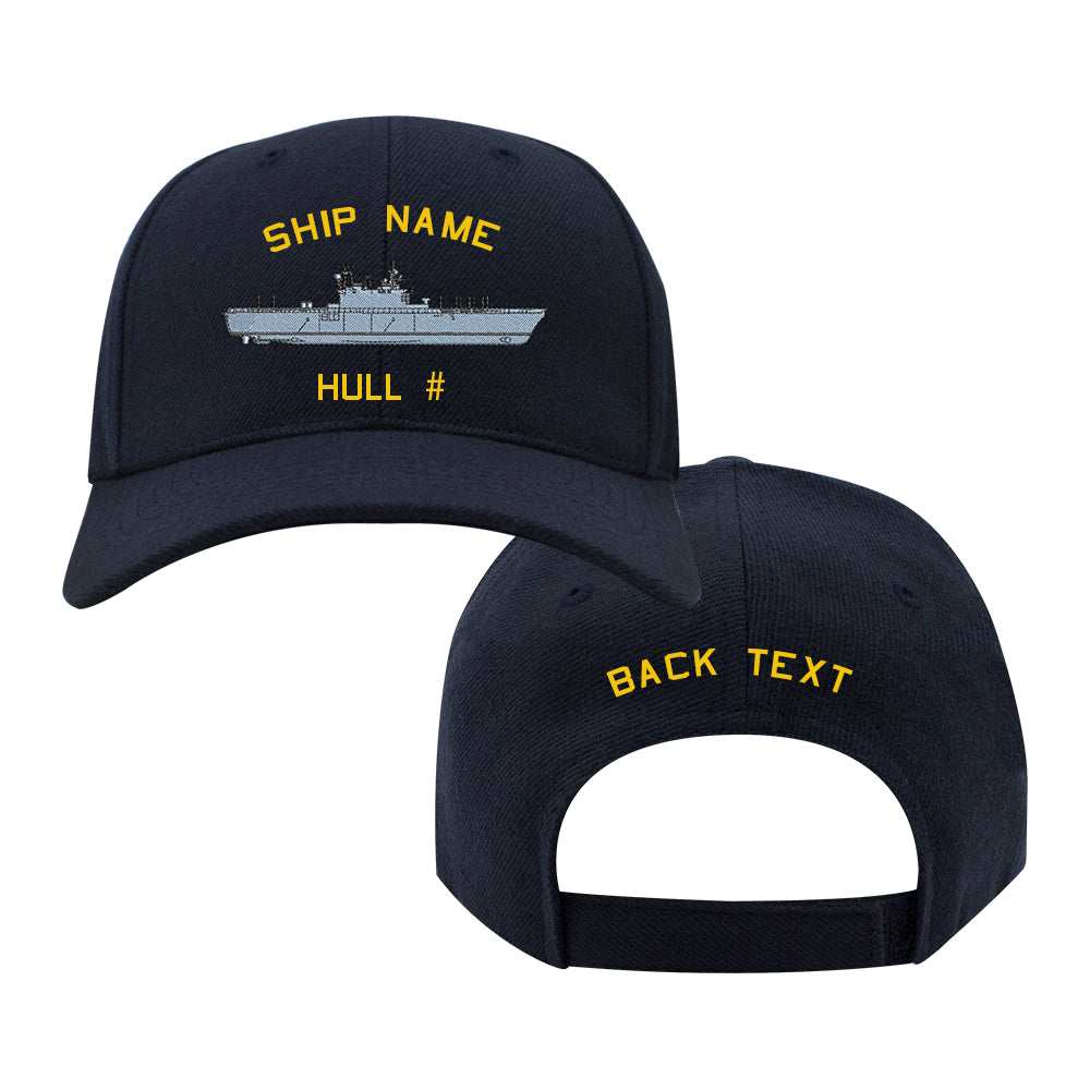 U.S. Navy Custom Ship Cap - Tarawa-Class Amphibious Assault Ship Hats and Caps 