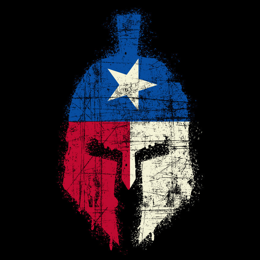 Spartan Texas Flag Distressed Tshirt Shirts 
