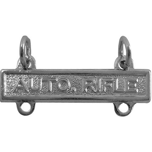 Automatic Rifle Bar - Nickel Finish Badges 