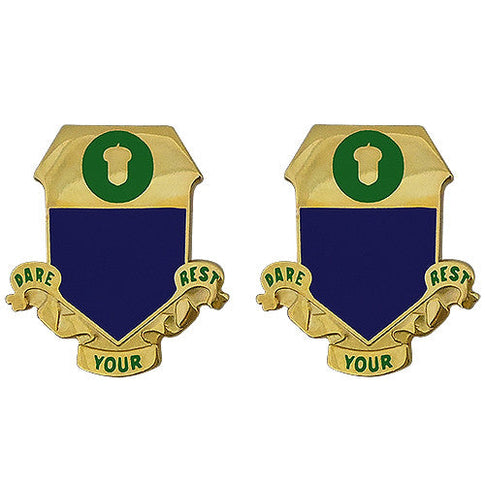 347th Regiment Unit Crest (Dare Your Best) - Sold in Pairs