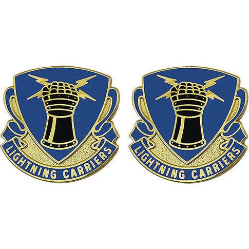 373rd Quartermaster Battalion Unit Crest (Lightning Carriers) - Sold in Pairs