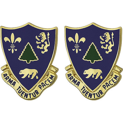 362nd Regiment USAR Unit Crest (Arma Tuentur Pacem) - Sold in Pairs