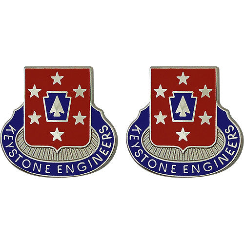 337th Engineer Battalion Unit Crest (Keystone Engineers) Army Unit Crests 