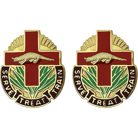 345th Combat Support Unit Crest (Serve Treat Train) - Sold in Pairs