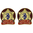 330th Transportation Center Unit Crest (Heart Of The Dragon) Army Unit Crests 