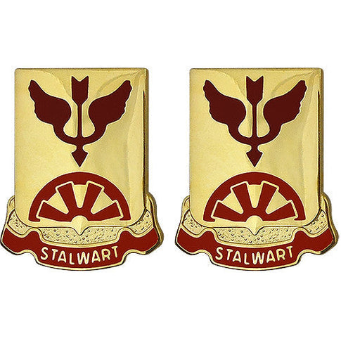 332nd Transportation Battalion Unit Crest (Stalwart) - Sold in Pairs