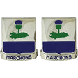 338th Regiment Advanced Individual Training Unit Crest (Marchons) Army Unit Crests 