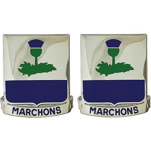 338th Regiment Advanced Individual Training Unit Crest (Marchons) - Sold in Pairs