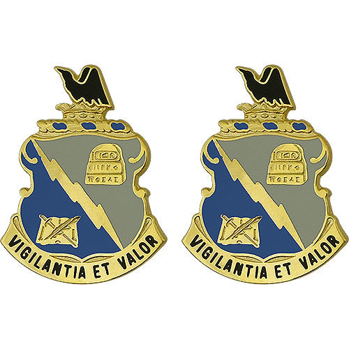 341st Military Intelligence Battalion Unit Crest (Vigilantia Et Valor) Army Unit Crests 