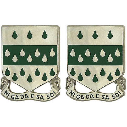 377th Regiment Brigade Combat Team USAR Unit Crest (Ni Ga Da E Sa Sdi) - Sold in Pairs