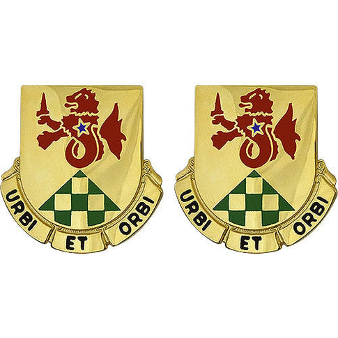 336th Military Police Battalion USAR Unit Crest (Urbi Et Orbi) - Sold in Pairs