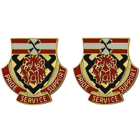 340th Support Battalion Unit Crest (Pride Service Support) - Sold in Pairs