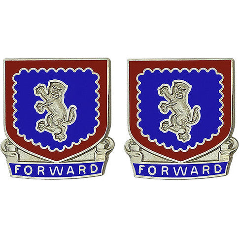 340th Regiment Advanced Individual Training Unit Crest (Forward) - Sold in Pairs