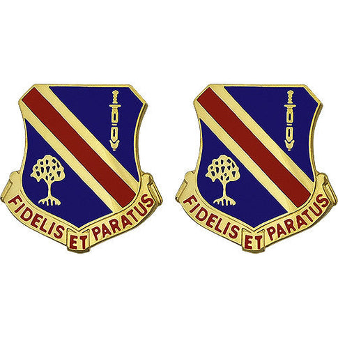 237th Brigade Support Battalion Unit Crest (Fidelis Et Paratus) - Sold in Pairs