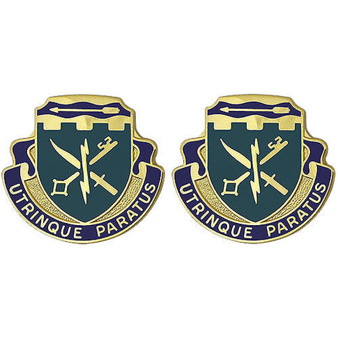 Special Troops Battalion, 39th Brigade Combat Team Unit Crest (Utrinque Paratus) - Sold in Pairs