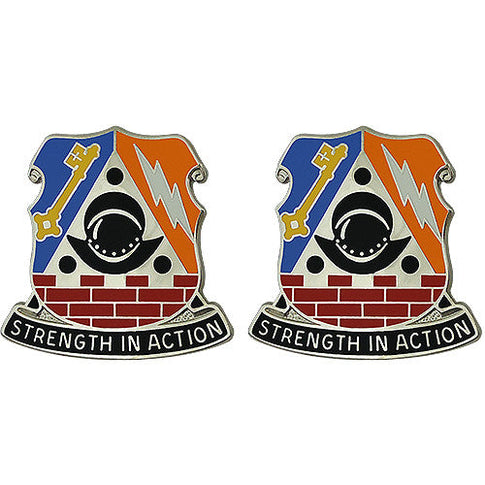 Special Troops Battalion, 53rd Infantry Brigade Combat Team Unit Crest (Strength In Action) - Sold in Pairs