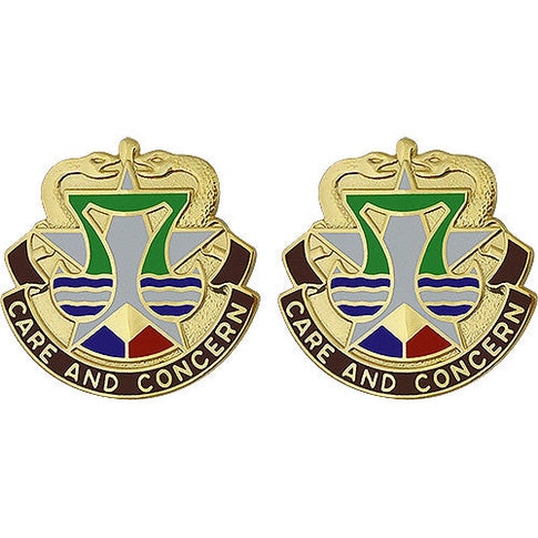 MEDDAC Fort Hood Unit Crest (Care And Concern) - Sold in Pairs