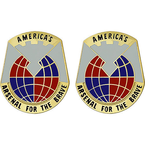 Materiel Command Unit Crest (America's Arsenal For The Brave) Army Unit Crests 