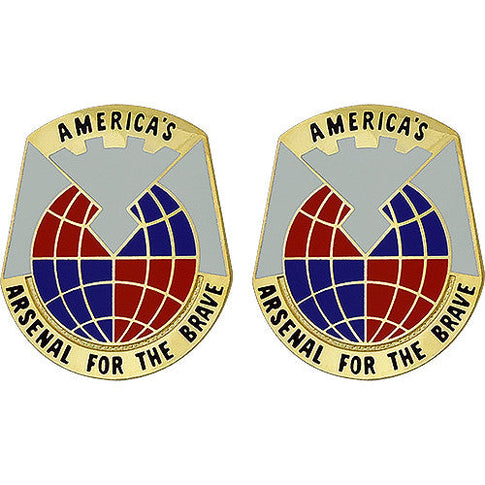 Materiel Command Unit Crest (America's Arsenal For The Brave) - Sold in Pairs