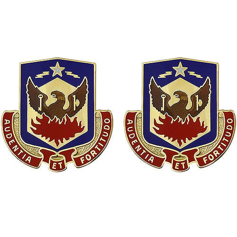 Special Troops Battalion, 173rd Airborne Brigade Unit Crest (Audentia Et Fortitudo) - Sold in Pairs