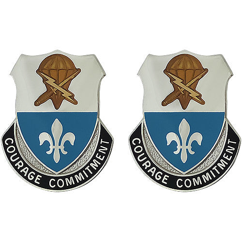 Special Troops Battalion, 82nd Airborne Division Unit Crest (Courage Commitment) Army Unit Crests 