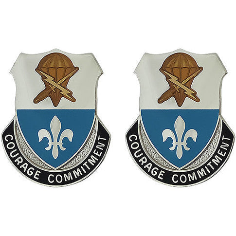 Special Troops Battalion, 82nd Airborne Division Unit Crest (Courage Commitment) - Sold in Pairs