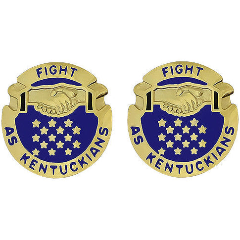 Kentucky National Guard Unit Crest (Fight As Kentuckians) - Sold in Pairs