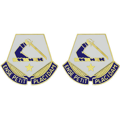 Massachusetts National Guard Unit Crest (Ense Petit Placidam) Army Unit Crests 