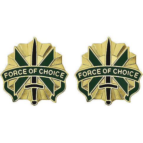 Military Police Command Panama Unit Crest (Force Of Choice) - Sold in Pairs