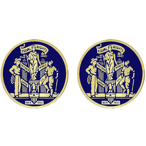 Wyoming National Guard Unit Crest (Equal Rights) - Sold in Pairs