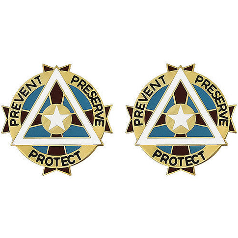 DENTAC Fort Bliss Unit Crest (Prevent Preserve Protect) - Sold in Pairs