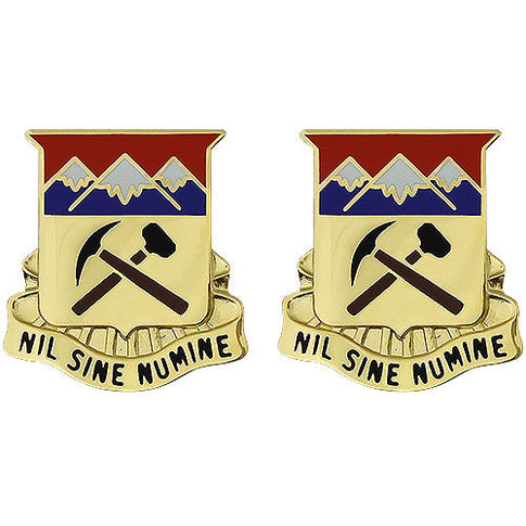 Colorado National Guard Unit Crest (Nil Sine Numine) - Sold in Pairs