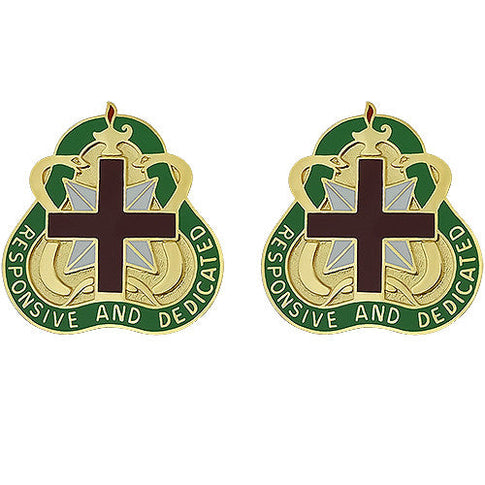 Medical Command Unit Crest (Responsive And Dedicated) - Sold in Pairs