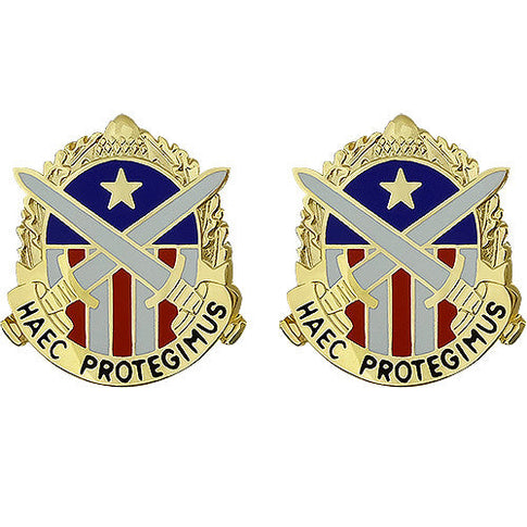 Military District of Washington Unit Crest (Haec Protegimus) - Sold in Pairs