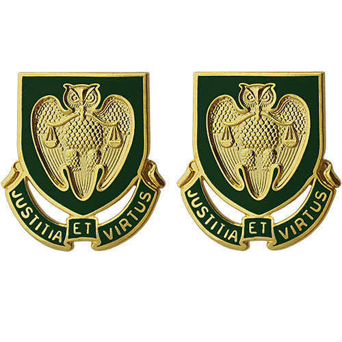 Military Police School Unit Crest (Justitia Et Virtus) Army Unit Crests 