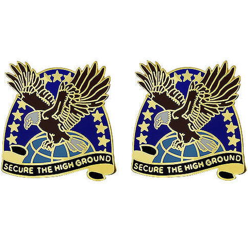 Space And Missile Defense Command Unit Crest (Secure The High Ground) - Sold in Pairs