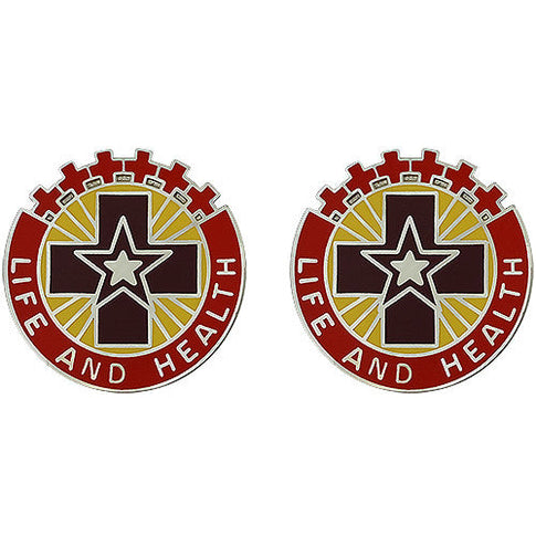 MEDDAC Fort Sill Unit Crest (Life And Health) - Sold in Pairs