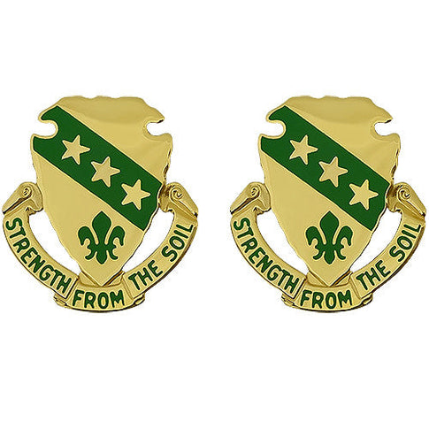 North Dakota National Guard Unit Crest (Strength From The Soil) - Sold in Pairs