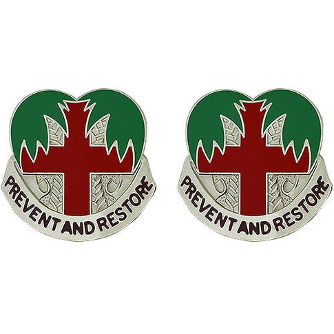 DENTAC Fort Jackson Unit Crest (Prevent And Restore) - Sold in Pairs