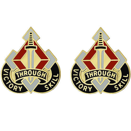 Engineer Training Center & Fort Leonard Wood Unit Crest (Victory Through Skill) Army Unit Crests 