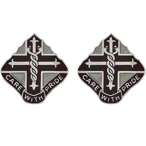 DENTAC Fort Leonard Wood Unit Crest (Care With Pride) - Sold in Pairs