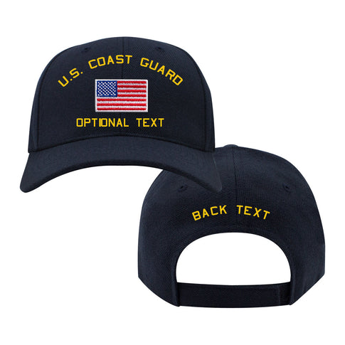 Coast Guard Custom Ship Cap - US Flag