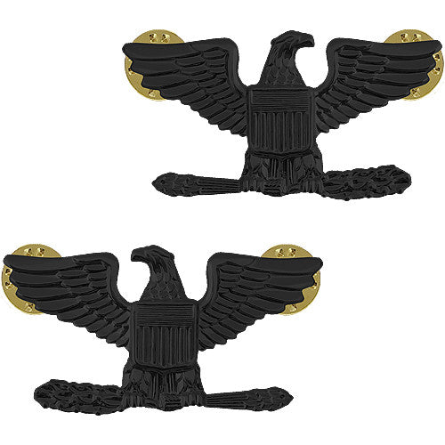Navy Subdued Black Metal Collar Insignia Rank - Enlisted and Officer Rank 8297