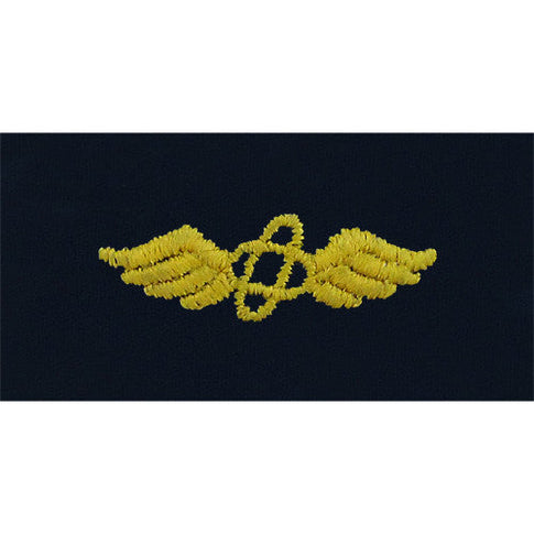 Navy Aviation Electronics Technician Embroidered Coverall Collar Device