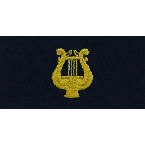 Navy Bandmaster Embroidered Coverall Collar Device