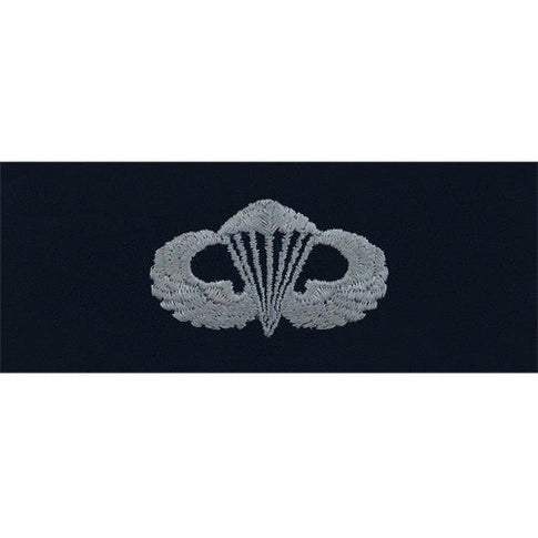Navy Parachutist Embroidered Coverall Breast Insignia - Basic