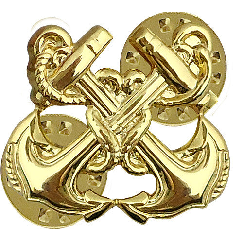 Navy Boatswain's Mate Collar Device Coat, Collar & Cap Insignia 